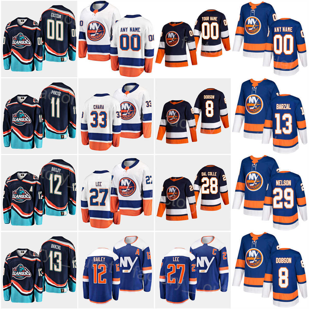 New York Hockey Islanders 12 Josh Bailey Jersey 27 Anders Lee 33 Zdeno Chara 11 Zach Parise 28 Alexander Romanov Brock Nelson Mathew Barzal''Nhl''shirt, Navy blue
New York Hockey Islanders 12 Josh Bailey Jersey 27 Anders Lee 33 Zdeno Chara 11 Zach Parise 28 Alexander Romanov Brock Nelson Mathew Barzal''Nhl''shirt, Navy blue
