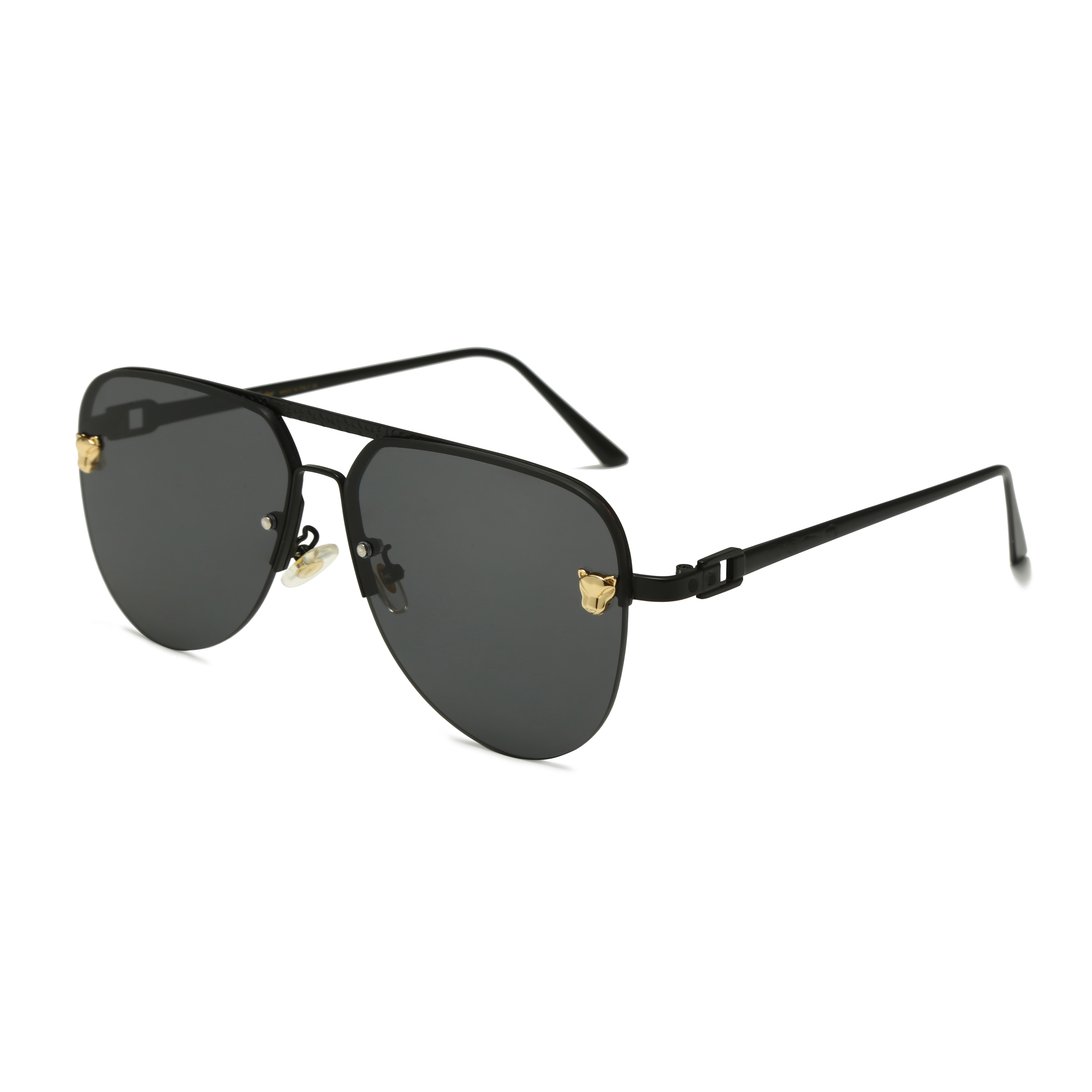 Designer Sunglasses For Men Luxury Cool Driving Pilot Cheetah Half frame Double Cross Beam Sunglaees
Designer Sunglasses For Men Luxury Cool Driving Pilot Cheetah Half frame Double Cross Beam Sunglaees