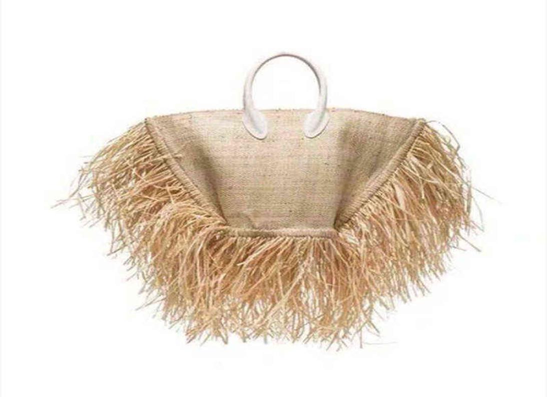 Shopping Bags Fashion New Tassel Handbag High Quality Straw Women Beach Woven Tote Fringed Shoulder Travel 2203222319475, Beige
Shopping Bags Fashion New Tassel Handbag High Quality Straw Women Beach Woven Tote Fringed Shoulder Travel 2203222319475, Beige