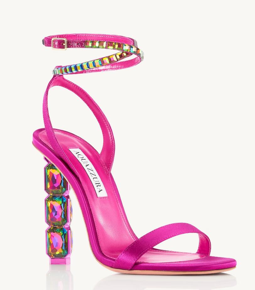 Luxury Brands Aquazzuras Aura Sandals Shoes Women Crystal-embellished Heel Ankle Straps Lady Sandalias Party Wedding Bridal Gladiator Sandalias
Luxury Brands Aquazzuras Aura Sandals Shoes Women Crystal-embellished Heel Ankle Straps Lady Sandalias Party Wedding Bridal Gladiator Sandalias