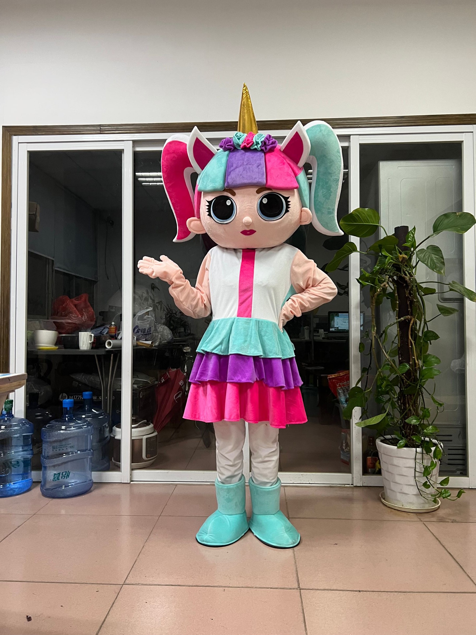 Unicorn Girl Cartoon figures Mascot costume factory hot Professional Adult Size, Pink
Unicorn Girl Cartoon figures Mascot costume factory hot Professional Adult Size, Pink