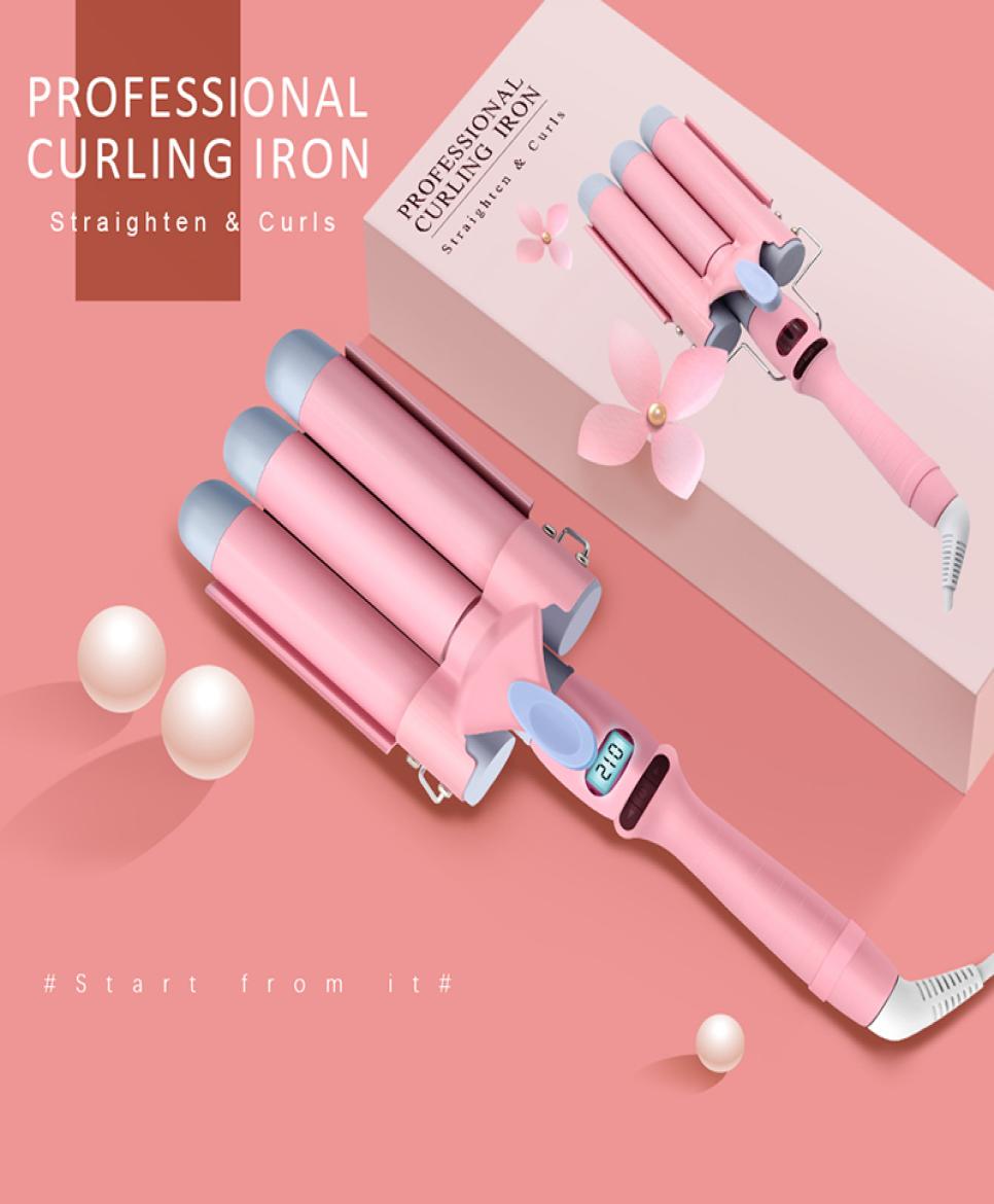 Curling Irons Ihongsen LCD Ceramic Modeling Tool Electric Hair Curler Roller Wand Pink Egg Curls 221010
Curling Irons Ihongsen LCD Ceramic Modeling Tool Electric Hair Curler Roller Wand Pink Egg Curls 221010