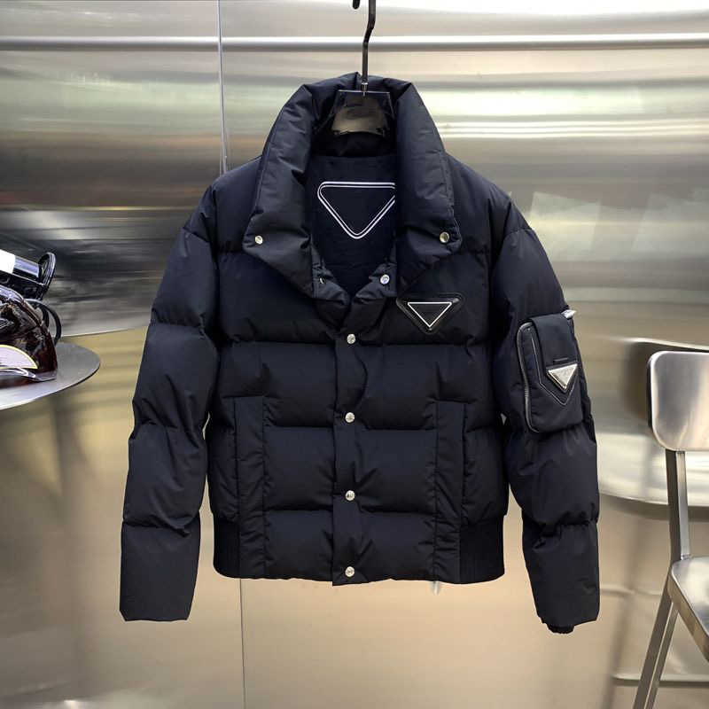 Womens Designer Prads Down Cotton padded winter thickened stand collar fashion warm slim and versatile black fashionable youth coat
Womens Designer Prads Down Cotton padded winter thickened stand collar fashion warm slim and versatile black fashionable youth coat