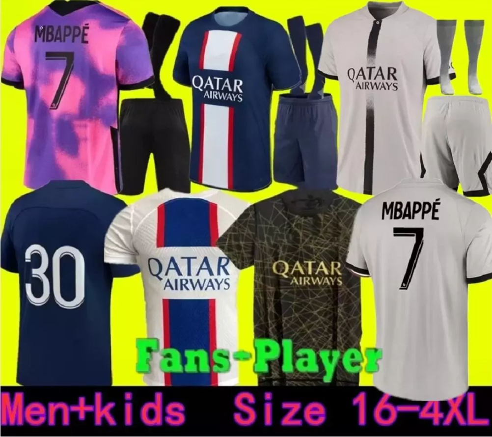 

adults and kids soccer jerseys 21 22 23 PSGs MBAPPE 2021 2022 2023 DI MARIA WIJNALDUM SERGIO RAMOS HAKIMI fourth Maillots de football kit ICARDI VERRATTI third 4TH 591, 22/23 aldult 4th