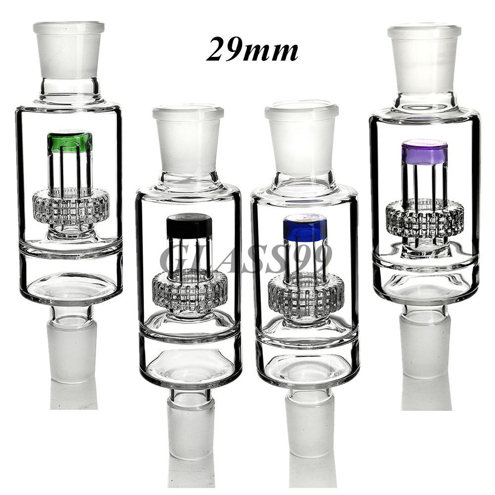 Build A Bong Design Glass Stereo Matrix Pipe Removable Middle Perc with Arm Tree Percolator for Hookah Bongs 29mm 24mm Joints Bubbler Random Color