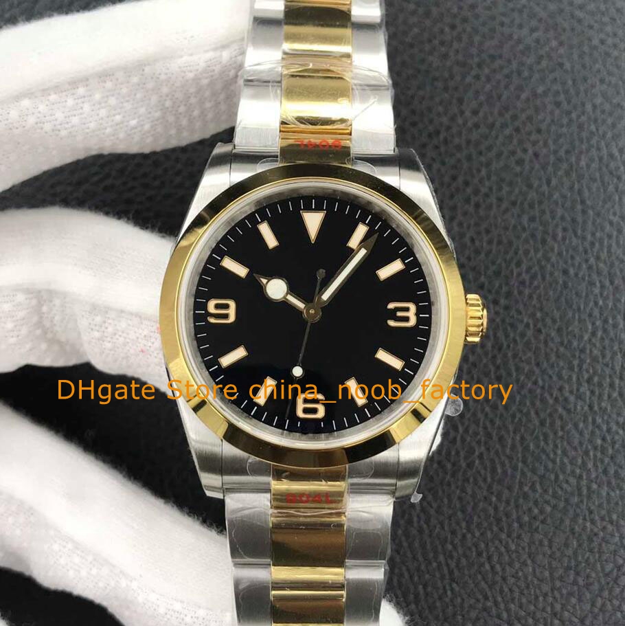 2 Color Wristwatches Watch for Men Ladies 904L Steel 36mm 124273 Black Dial 18K Yellow Gold Two-Tone Bracelet EWf Mechanical Cal.3230 Movement Automatic Watches