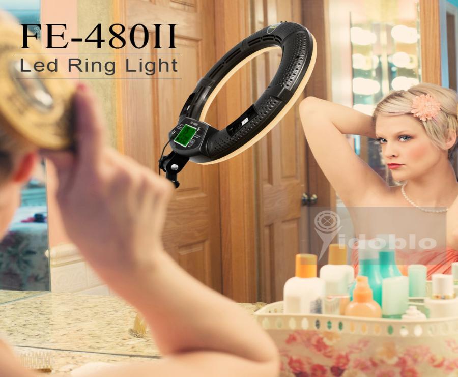 Yidoblo FE480 Dimmable Ring Lamp Kit Camera PoStudioPhoneVideo 18 96W 480 LED Ring Light LED Lamp 200cm Tripod Bag Kit
Yidoblo FE480 Dimmable Ring Lamp Kit Camera PoStudioPhoneVideo 18 96W 480 LED Ring Light LED Lamp 200cm Tripod Bag Kit
