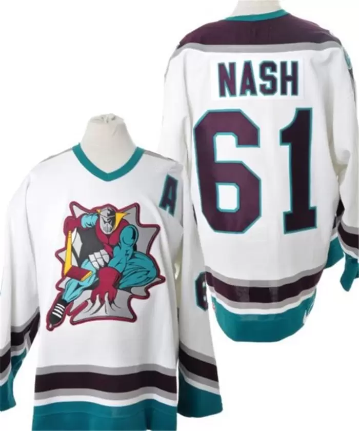 Custom Rare Vintage 2000-02 OHL RICK NASH London Knights Hockey Jersey Embroidery White Stitched Or Customize any number and name Jerseys S-
Custom Rare Vintage 2000-02 OHL RICK NASH London Knights Hockey Jersey Embroidery White Stitched Or Customize any number and name Jerseys S-