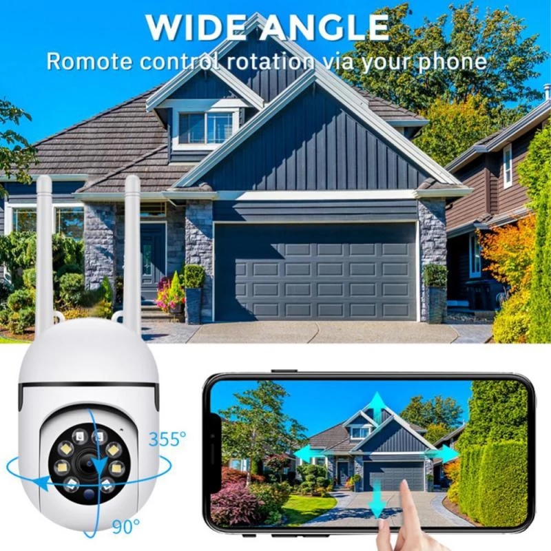 2.4G WiFi Security Camera Night Vision 2MP 1080P HD Wireless IP Camera 360 Rotating Remote Surveillance Cameras Indoor Monitoring