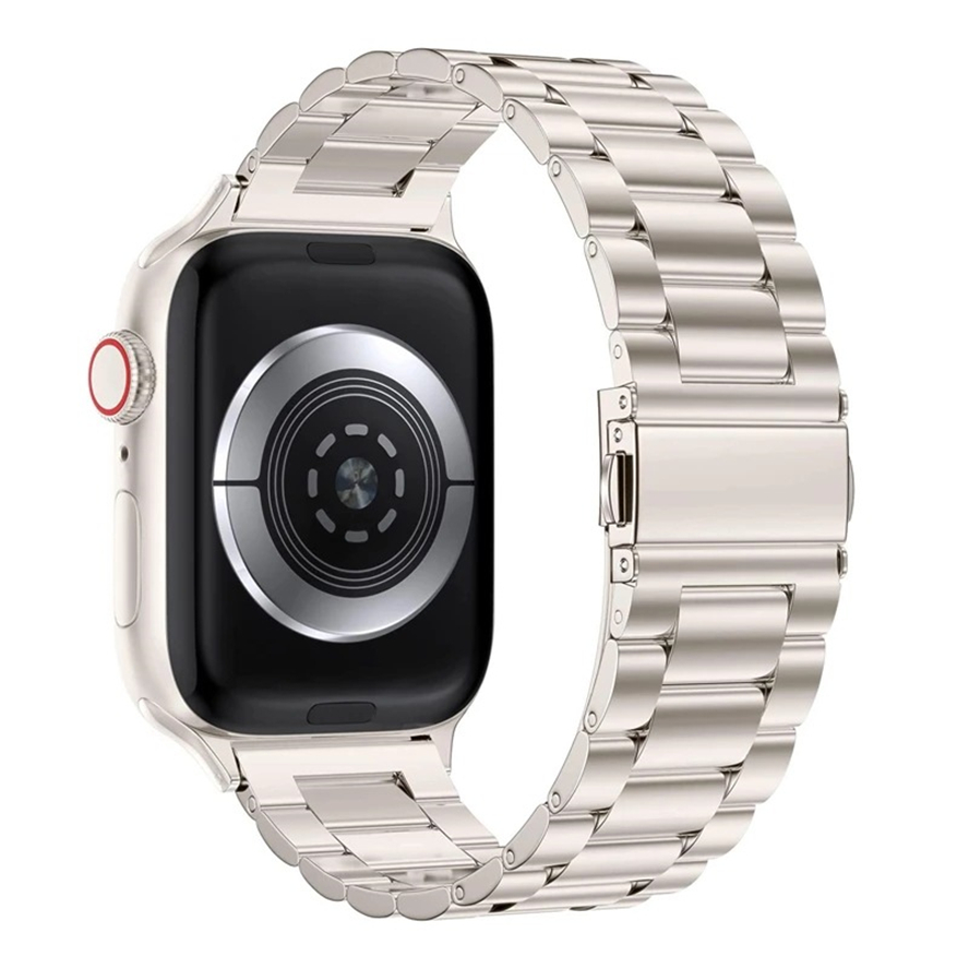 Smart Straps New Titanium Link Bracelet Stainless Steel Watchband 3 Bead Starlight Strap Band Fold Clasp for Apple Watch Series 2 3 4 5 6 7 8 SE Ultra 41 45 49mm
Smart Straps New Titanium Link Bracelet Stainless Steel Watchband 3 Bead Starlight Strap Band Fold Clasp for Apple Watch Series 2 3 4 5 6 7 8 SE Ultra 41 45 49mm