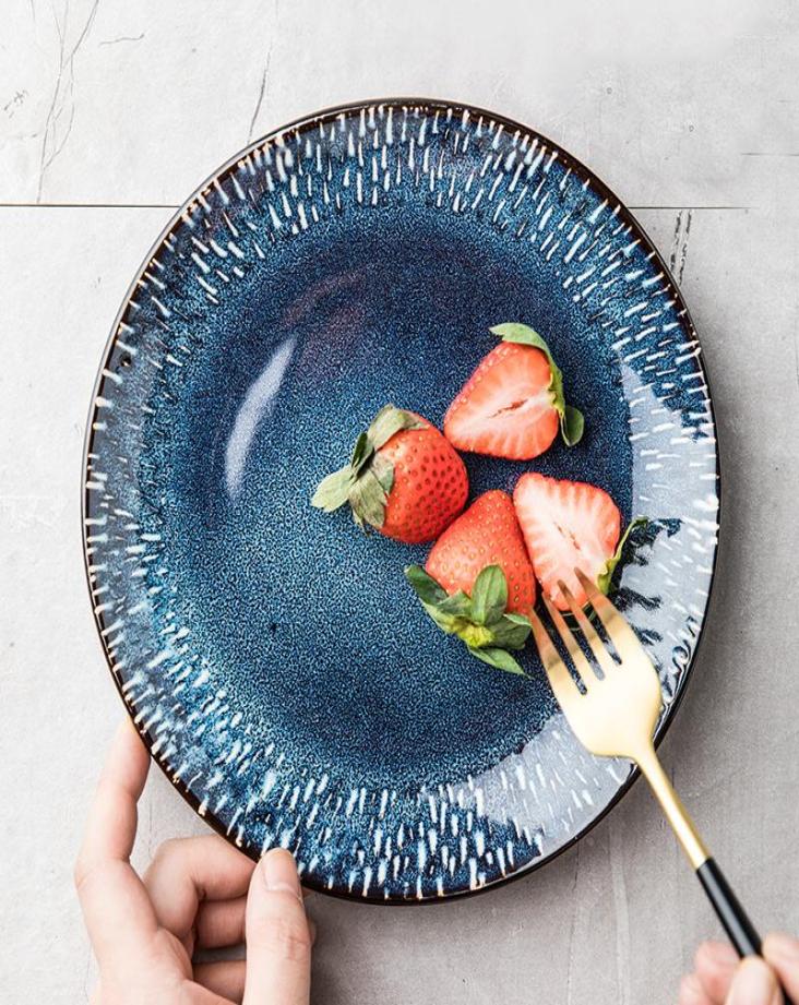 Plates Japanese Ceramic Dinner Round Vintage Trays Decorative Steak Salad Talerze Obiadowe Kitchen Tableware DB60P, 8 inch disc
Plates Japanese Ceramic Dinner Round Vintage Trays Decorative Steak Salad Talerze Obiadowe Kitchen Tableware DB60P, 8 inch disc