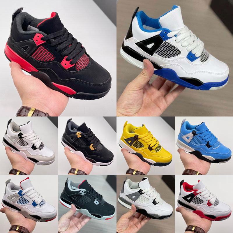 Kids Basketball Shoes Pure money Jumpman 4S IV Bred Alternate Black Cat Outdoor Sports Sneaker 4 OG Motorsports Pink Cool Grey Fire Red Thunder Sneakers Size 22-37, As photo 4
Kids Basketball Shoes Pure money Jumpman 4S IV Bred Alternate Black Cat Outdoor Sports Sneaker 4 OG Motorsports Pink Cool Grey Fire Red Thunder Sneakers Size 22-37, As photo 4