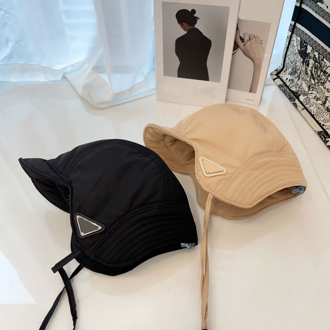 Fashion Bucket Hat Designer Stingy Brim Hats Beanie for Man Woman Casquette Ball Cap Black and Brown 2 Color Optional