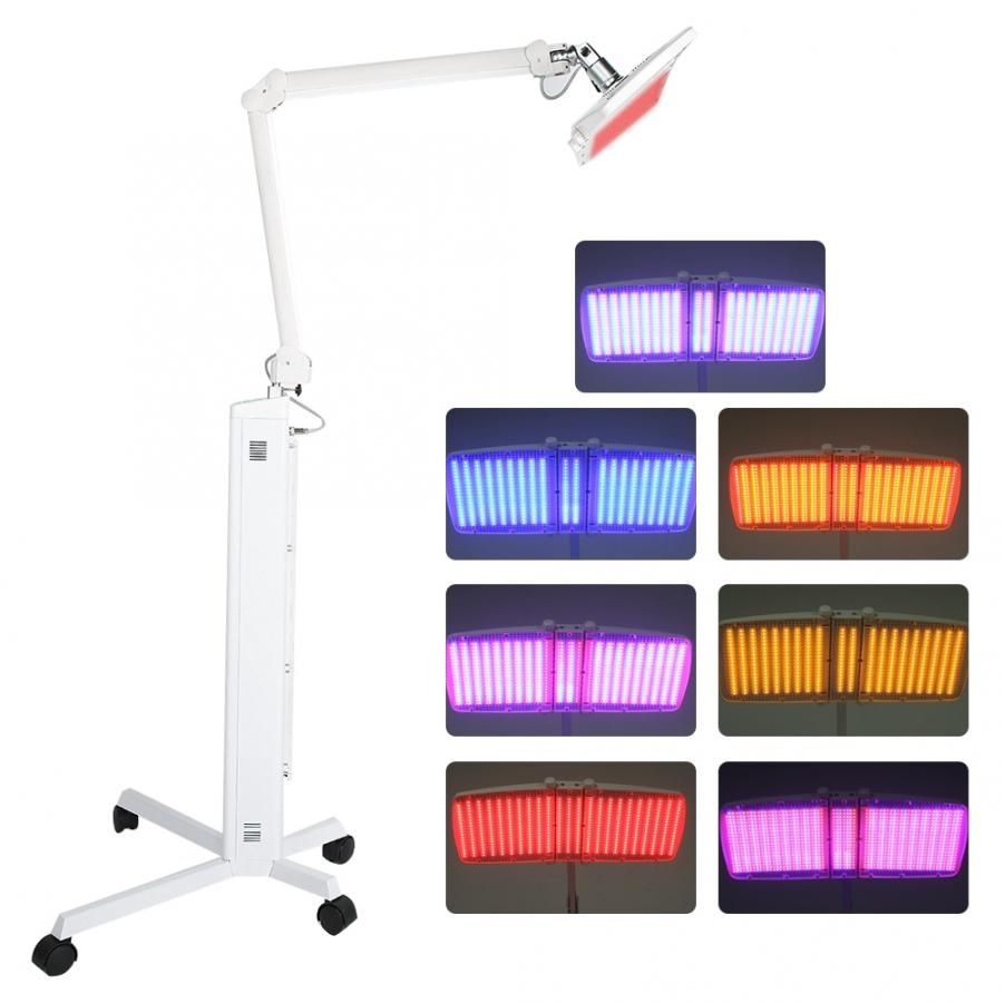 LED Skin Rejuvenation Photofacial Photodynamic Light Therapy 7 Colors Stand PDT Machine For Skin Treatment Firming Anti-Wrinkle Beauty Salon Equipment