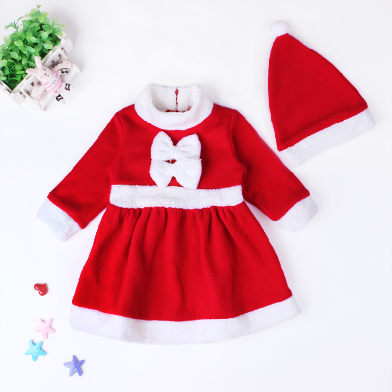 Clothing Sets Christmas Baby Santa Claus Cosplay Costume Boys Girls 34 Sleeve Clothes Toddler Kids Dress Children for 18 years 221125