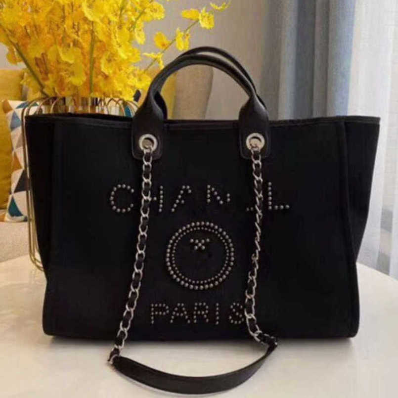 Fashion Ch Women's Luxury Evening Bags Brand Canvas Handbag Classic Pearl Beach Hand Bag Designer Large Backpack Small Packs Portable Shopping Handbags Qwy5
Fashion Ch Women's Luxury Evening Bags Brand Canvas Handbag Classic Pearl Beach Hand Bag Designer Large Backpack Small Packs Portable Shopping Handbags Qwy5