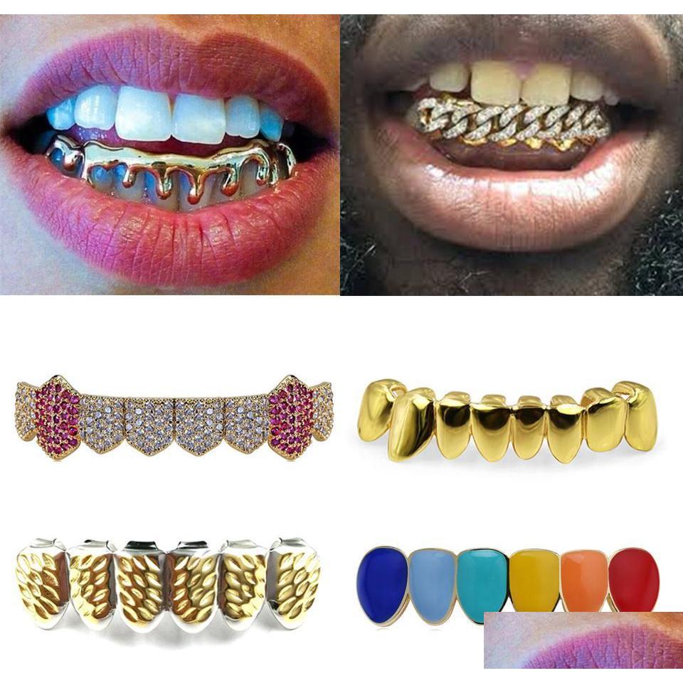 Grillz Dental Grills 18K Gold Teeth Braces Punk Hip Hop Mticolor Diamond Custom Bottom Grillz Dental Mouth Fang Grills Tooth Cap Va Dh1Fo
Grillz Dental Grills 18K Gold Teeth Braces Punk Hip Hop Mticolor Diamond Custom Bottom Grillz Dental Mouth Fang Grills Tooth Cap Va Dh1Fo
