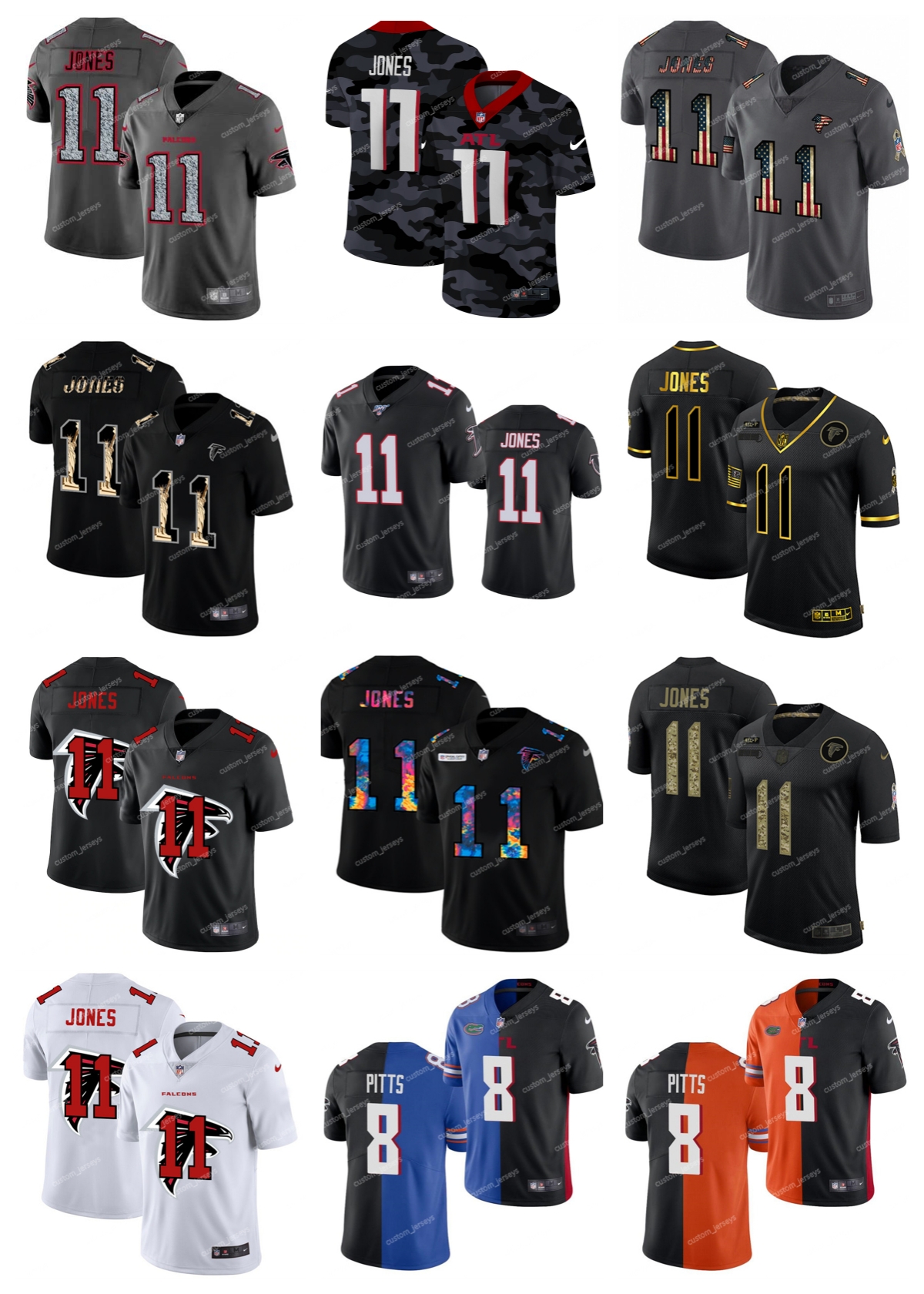 Atlanta''Falcons''Men Jersey Women Youth 11 Julio Jones 8 Kyle Pitts Custom 2022 Split Limited Stitched''NFL''Football Jerseys, 14
Atlanta''Falcons''Men Jersey Women Youth 11 Julio Jones 8 Kyle Pitts Custom 2022 Split Limited Stitched''NFL''Football Jerseys, 14
