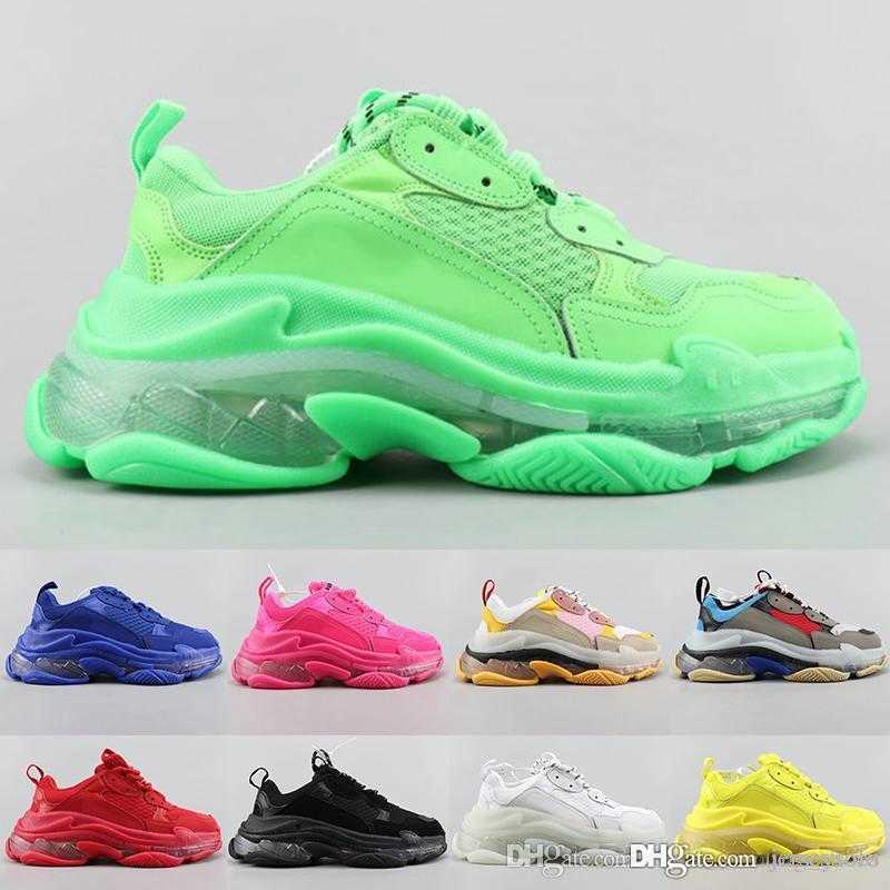 Designer Triple S Casual Shoes Paris 17FW Sneaker Clear Bubble Midsole Triple Black White Blue Mens Womens Fashion High Quality Size 36-45
Designer Triple S Casual Shoes Paris 17FW Sneaker Clear Bubble Midsole Triple Black White Blue Mens Womens Fashion High Quality Size 36-45