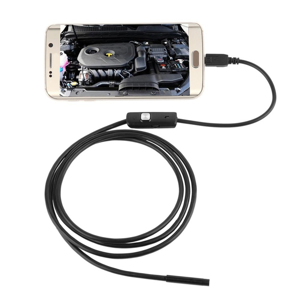 8MM Mini Endoscope Camera USB Waterproof 1-10M Hard Soft Cable Snake Tube Inspection Borescope Cameras For Android Smartphone PC Loptop Notebook 6LEDs