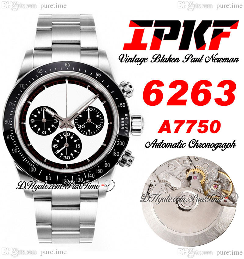 Paul Newman BLAKEN A7750 Automatic Chronograph Mens Watch IPKF 6263 Vintage White Dial Black Subdial Stick Oystersteel Bracelet ETA Super Edition Puretime G7, Enhanced waterproofing service
Paul Newman BLAKEN A7750 Automatic Chronograph Mens Watch IPKF 6263 Vintage White Dial Black Subdial Stick Oystersteel Bracelet ETA Super Edition Puretime G7, Enhanced waterproofing service