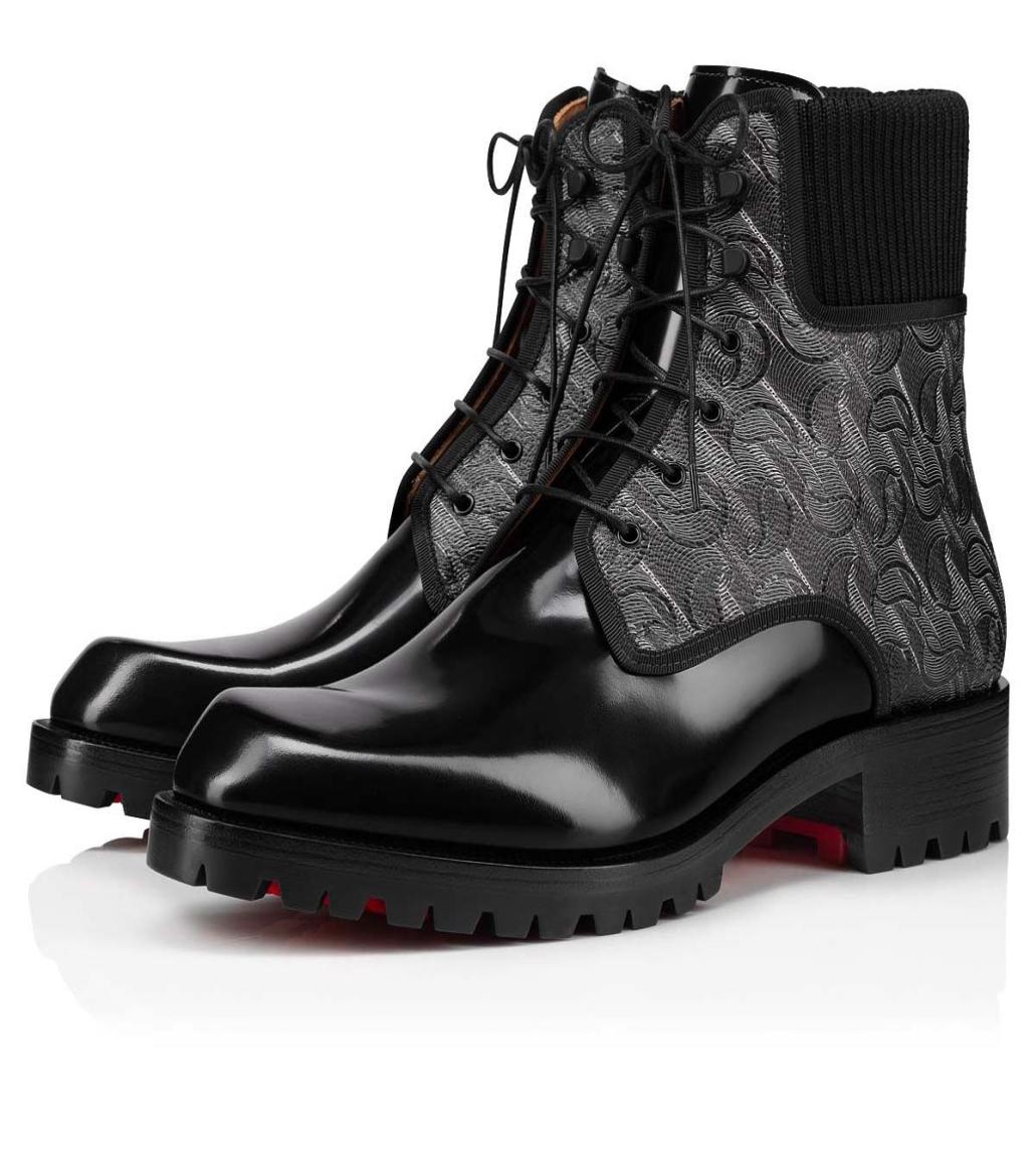 Red botom Men ankle Boot platform lug rubber sole Trapman black knitted and calf leather lace up outdoor footwear trainers 38477420689
Red botom Men ankle Boot platform lug rubber sole Trapman black knitted and calf leather lace up outdoor footwear trainers 38477420689