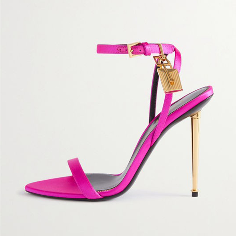 Women's high heel sandals rose red golden Padlock decorate High-Heeled Naked Pumps Queen Ankle Strap 10.5cm Luxury Designer designer Dress dinner party shoes Large, 17
Women's high heel sandals rose red golden Padlock decorate High-Heeled Naked Pumps Queen Ankle Strap 10.5cm Luxury Designer designer Dress dinner party shoes Large, 17