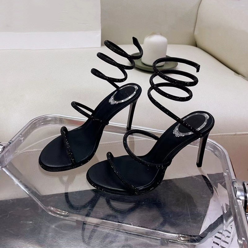 Dress High Heels Sandals Shoes Sandal Luxury Designer Crystal Ankle Strap Winding 10Mm Fashionable Stiletto Heel For Womens Rene Caovilla 7DS3, Split
Dress High Heels Sandals Shoes Sandal Luxury Designer Crystal Ankle Strap Winding 10Mm Fashionable Stiletto Heel For Womens Rene Caovilla 7DS3, Split