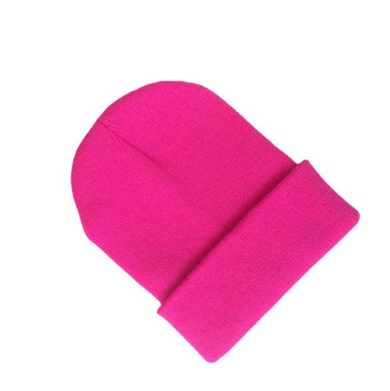 Kids Winter Beanies Hats Warm Cold Weather Woolen Hat Solid Acrylic Knit Stretchy Caps for Boys and Girls 27 Colors DW6814