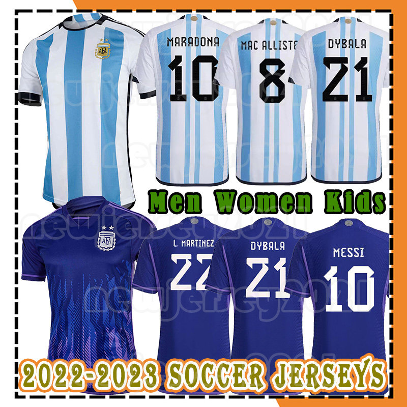 2022 Argentina Soccer Jerseys MESSIS DYBALA MARADONA TAGLIAFICO DI MARIA J.ALVAREZ 22-23 National Team Men Women Kids Sets Football Shirt Uniforms, Women jersey(a gen ting)
2022 Argentina Soccer Jerseys MESSIS DYBALA MARADONA TAGLIAFICO DI MARIA J.ALVAREZ 22-23 National Team Men Women Kids Sets Football Shirt Uniforms, Women jersey(a gen ting)