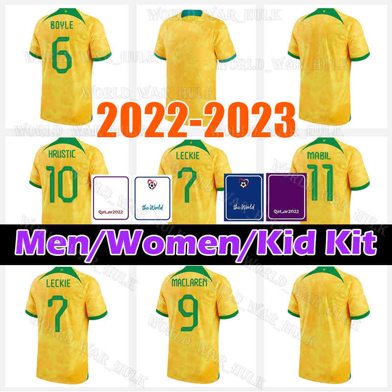 2022 2023 Australia Soccer Jerseys 10 HRUSTIC Jersey Men 15 DUKE 11 MABIL 7 LECKIE 9 MACLAREN 13 MOOY 6 BOYLE MCGREE DEGENEK Football Shirts 22 23 IRVINE TAGGART BACCUS, Men 2022 jersey(ao da li ya)+patch
2022 2023 Australia Soccer Jerseys 10 HRUSTIC Jersey Men 15 DUKE 11 MABIL 7 LECKIE 9 MACLAREN 13 MOOY 6 BOYLE MCGREE DEGENEK Football Shirts 22 23 IRVINE TAGGART BACCUS, Men 2022 jersey(ao da li ya)+patch
