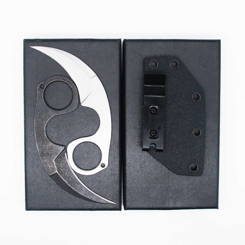 Arrival New Claw Krambit Tactical Knives 440c Stone Wash Blade Full Tang Steel Handle Fixed Blade Paper Cutter Knife
Arrival New Claw Krambit Tactical Knives 440c Stone Wash Blade Full Tang Steel Handle Fixed Blade Paper Cutter Knife