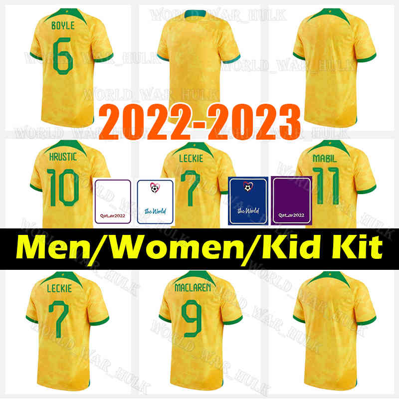 2022 2023 Australia Soccer Jerseys 22 23 LECKIE BACCUS MACLAREN HRUSTIC MABIL DUKE DEGENEK MOOY MCGREE IRVINE TAGGART BOYLE Men football shirt 2XL uniforms, Men 2022 jersey(ao da li ya)+patch
2022 2023 Australia Soccer Jerseys 22 23 LECKIE BACCUS MACLAREN HRUSTIC MABIL DUKE DEGENEK MOOY MCGREE IRVINE TAGGART BOYLE Men football shirt 2XL uniforms, Men 2022 jersey(ao da li ya)+patch