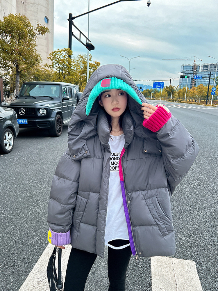 Women's Down Parkas Winter Fashion Coat Contrast Knit Sleeves Loose Thickening Hooded Warm Jacket Clothes Women 221125, White
Women's Down Parkas Winter Fashion Coat Contrast Knit Sleeves Loose Thickening Hooded Warm Jacket Clothes Women 221125, White