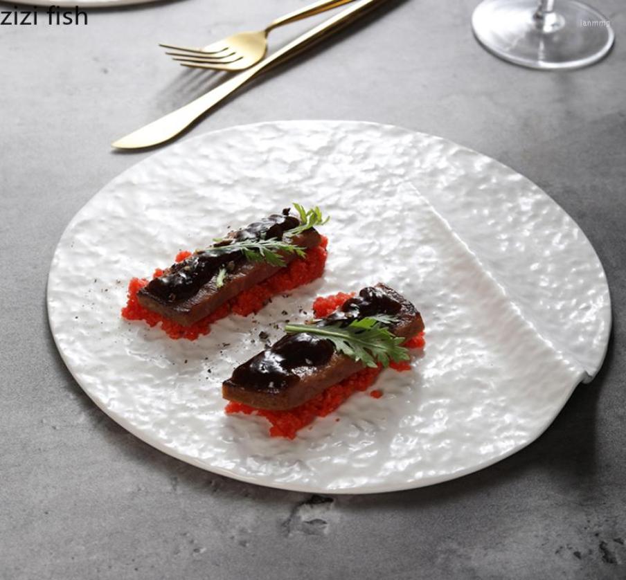 Plates Irregular Shape Ceramic Pasta Steak Plate Solid Color Cutlery Sushi Creative Home Kitchen Cooking Dish Snack Desserts, 9.5 inch
Plates Irregular Shape Ceramic Pasta Steak Plate Solid Color Cutlery Sushi Creative Home Kitchen Cooking Dish Snack Desserts, 9.5 inch