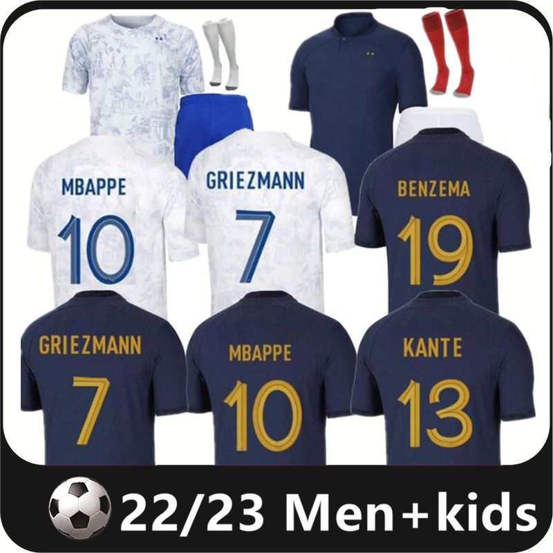 MBAPPE Soccer Jerseys 2022 World Cup Maillots de football jersey Giroud FRENCH BENZEMA Football Shirts GRIEZMANN Tchouameni Dembele Men kids kit shirt enfants 4XL
MBAPPE Soccer Jerseys 2022 World Cup Maillots de football jersey Giroud FRENCH BENZEMA Football Shirts GRIEZMANN Tchouameni Dembele Men kids kit shirt enfants 4XL