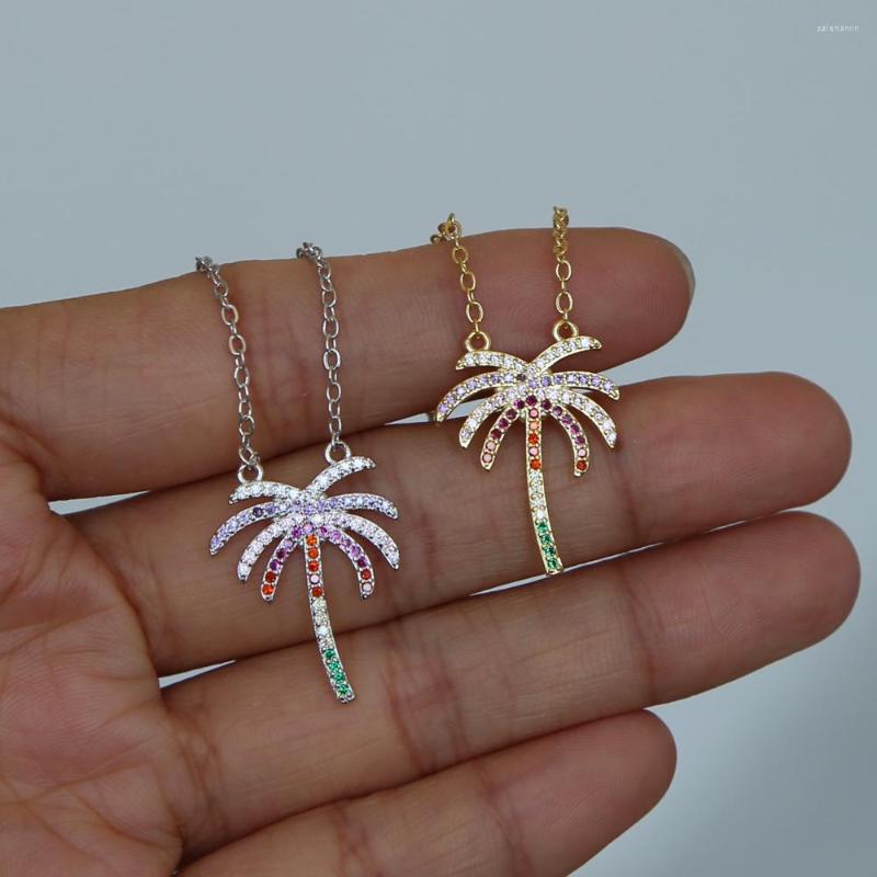 Chains 2022 Summer Beach Women Fashion Jewelry Micro Pave Rainbow Cz Zirconia Palm Tree Pendant Necklace
Chains 2022 Summer Beach Women Fashion Jewelry Micro Pave Rainbow Cz Zirconia Palm Tree Pendant Necklace