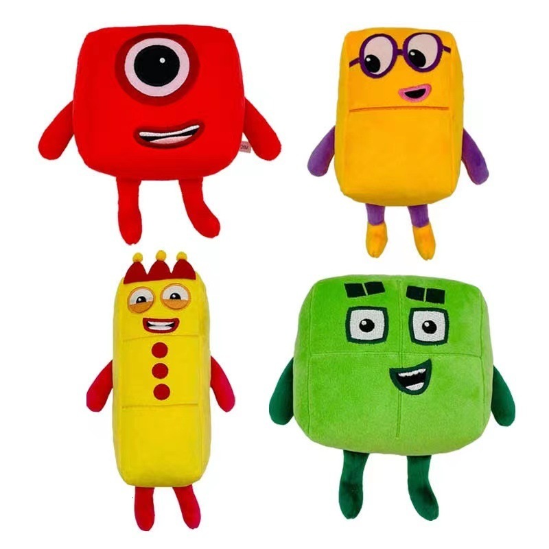 Plush Dolls Cartoon Numberblocks Doll Toy Educational Number Blocks Stuffed Movie TV Sereis Toys Kids Gift 221125