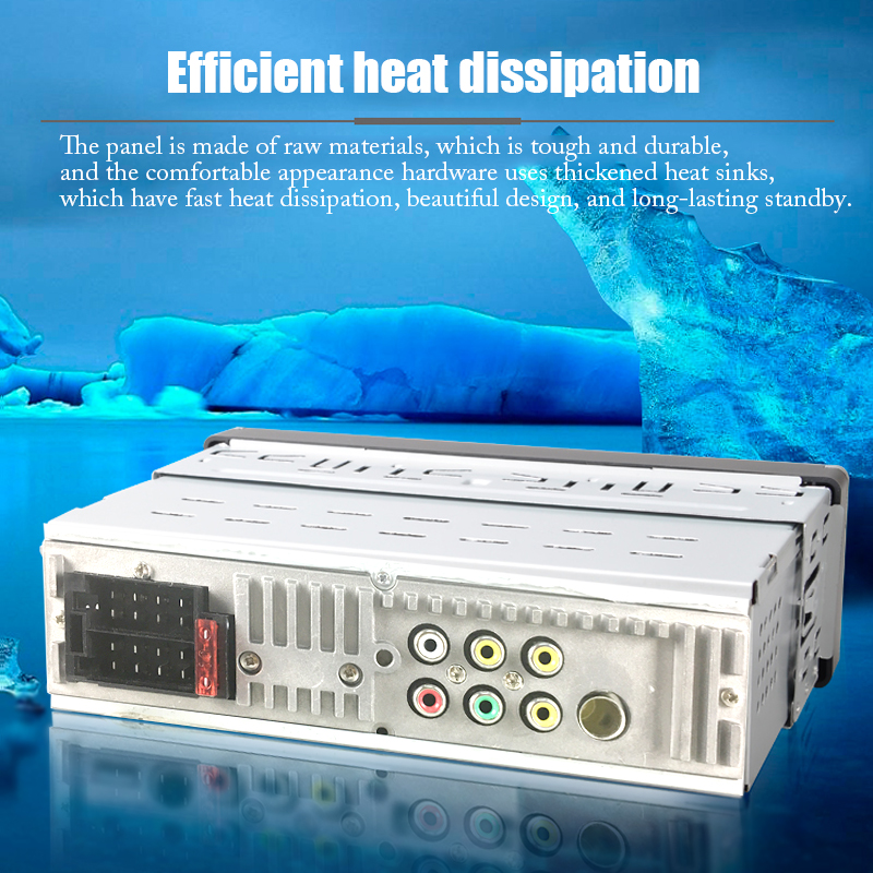 5.1 Inch 1 Din MP5 Car Radio Colorful Lights 12V USB AUX Bluetooth Hands-free Call Support AI RM RMVB MP3 WMA 720P 4 Channels