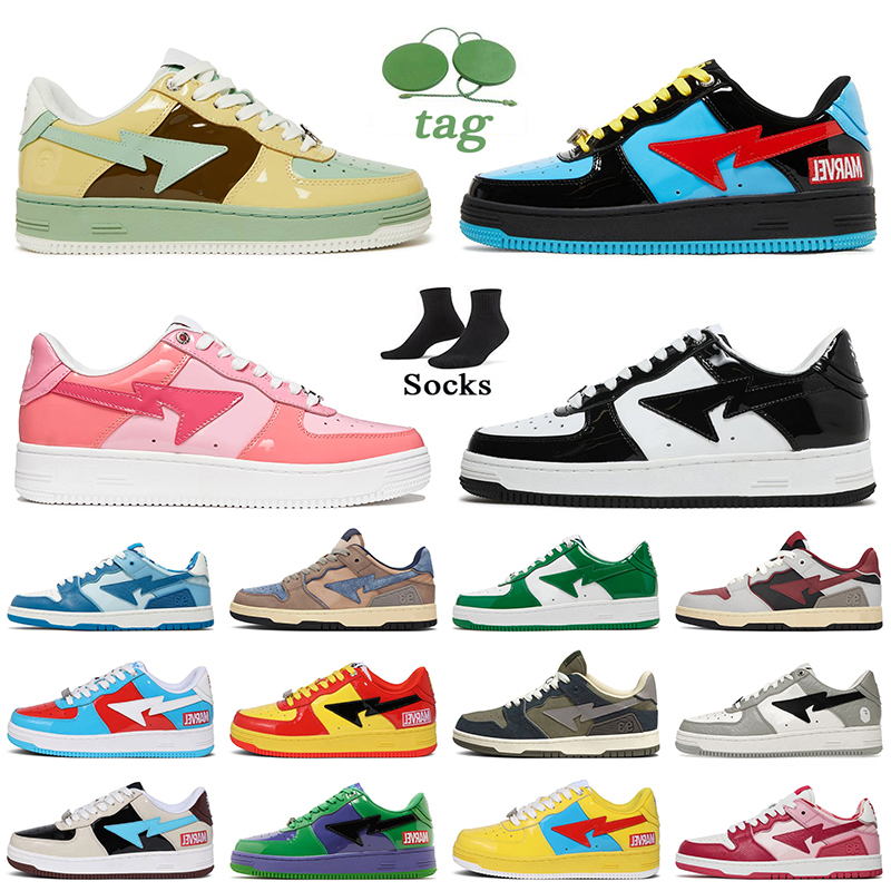 With Socks Bapesta Shoes Women Mens Designer Casual Trainers Bapestas Sk8 Sta Platform Oversized Sneakers Baped Loafers Vintage Outdoor, B22 36-45
With Socks Bapesta Shoes Women Mens Designer Casual Trainers Bapestas Sk8 Sta Platform Oversized Sneakers Baped Loafers Vintage Outdoor, B22 36-45