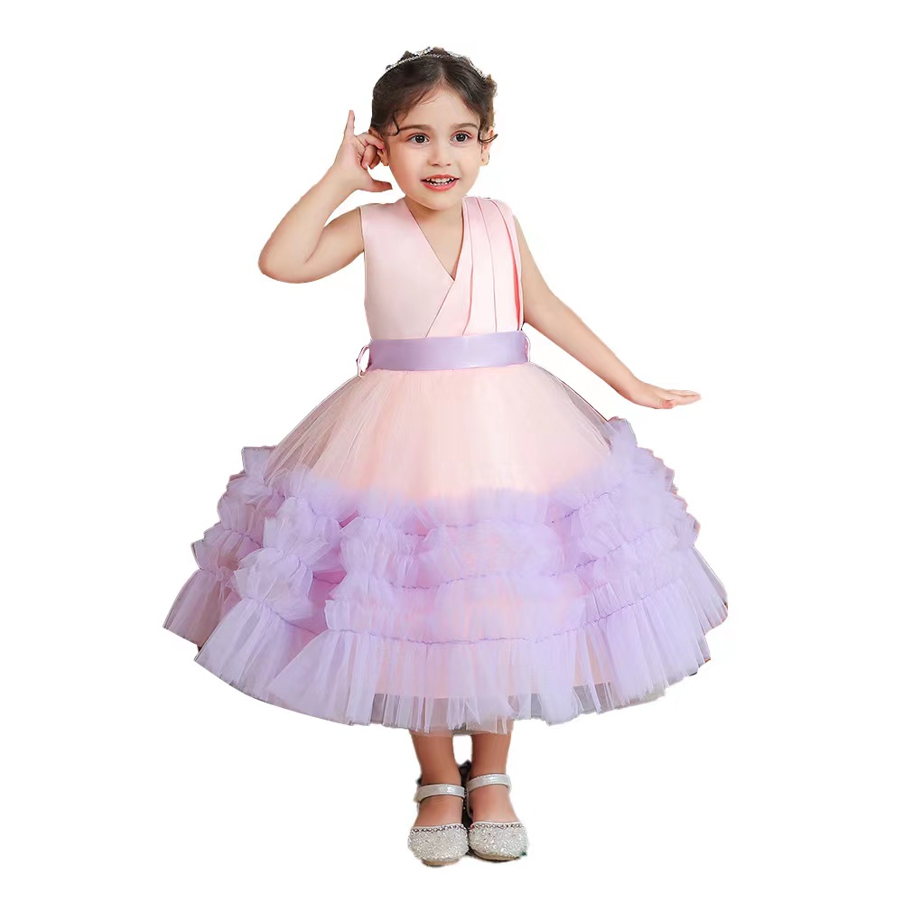 Christmas Flower Girl Dresses Childrens First Communion Princess Dress for Kids Ball Gown Wedding birthday Party Pageant Dress 2023