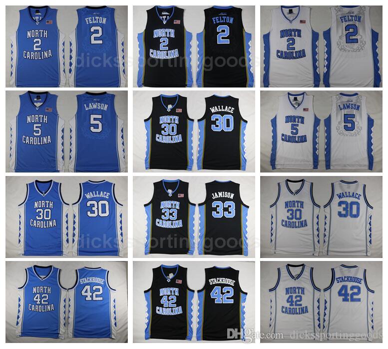 College wear NCAA College Basketball 5 Ty Lawson Jersey North Carolina Tar Heels 2 Raymond Felton 42 Jerry Stackhouse 30 Rasheed Wallace 33, 2 white
College wear NCAA College Basketball 5 Ty Lawson Jersey North Carolina Tar Heels 2 Raymond Felton 42 Jerry Stackhouse 30 Rasheed Wallace 33, 2 white