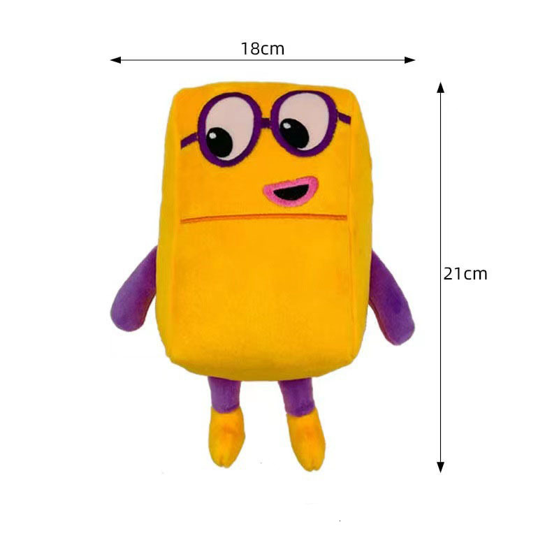 Plush Dolls Cartoon Numberblocks Doll Toy Educational Number Blocks Stuffed Movie TV Sereis Toys Kids Gift 221125