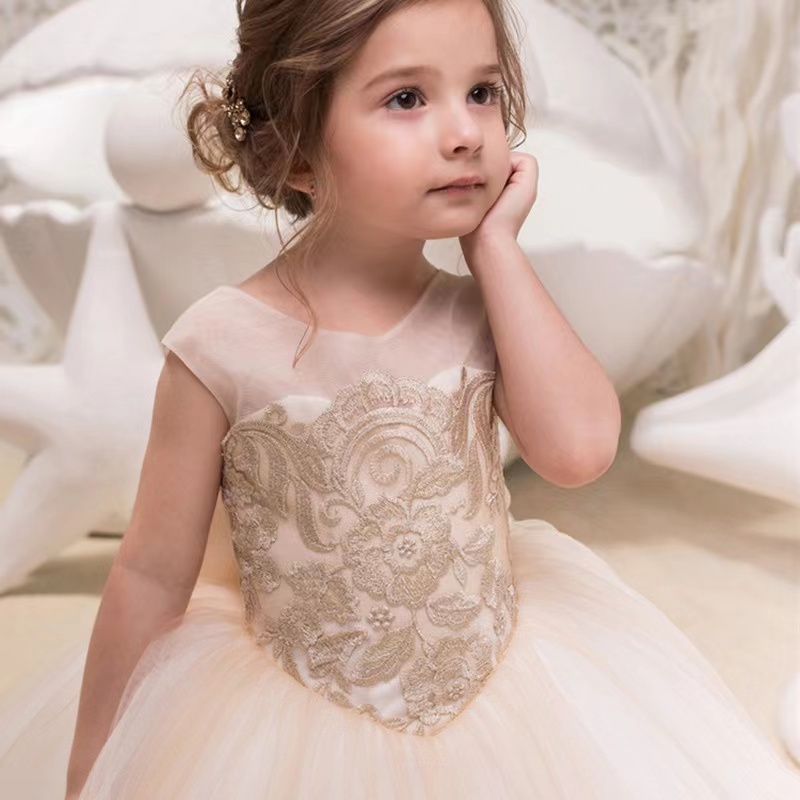 Wer Girls Dresses Dubai Style Daughter Toddler Pretty Kids Pageant Formal First Holy Communion Gown For Country Garden Church 403 6660311