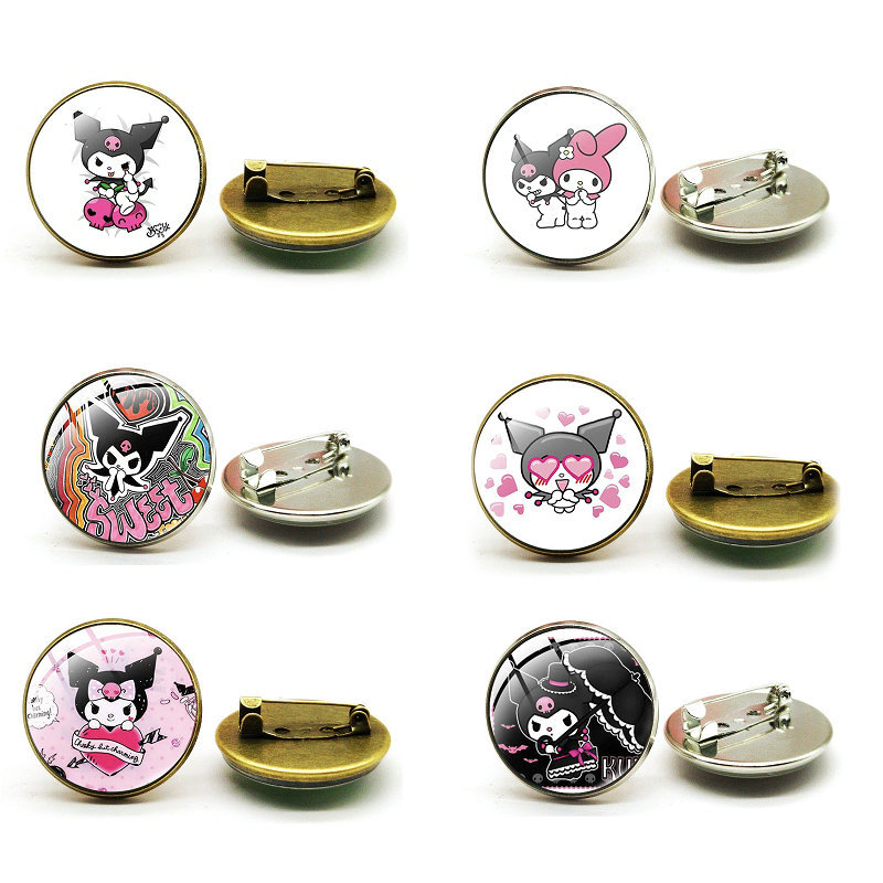 Cross border accessories Cute Kuromi Coolomi Time Gem brooch Crystal badge Clothing pin accessories, Pick colors and quantity
Cross border accessories Cute Kuromi Coolomi Time Gem brooch Crystal badge Clothing pin accessories, Pick colors and quantity