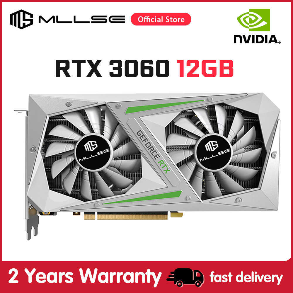 

MLLSE 100% NEW Graphics Card RTX 3060 12GB X-GAME NVIDIA GPU GDDR6 192bit 8Pin HDMI 1 DP 3 PCI-E 4.0 16 rtx3060 12gb Game Video