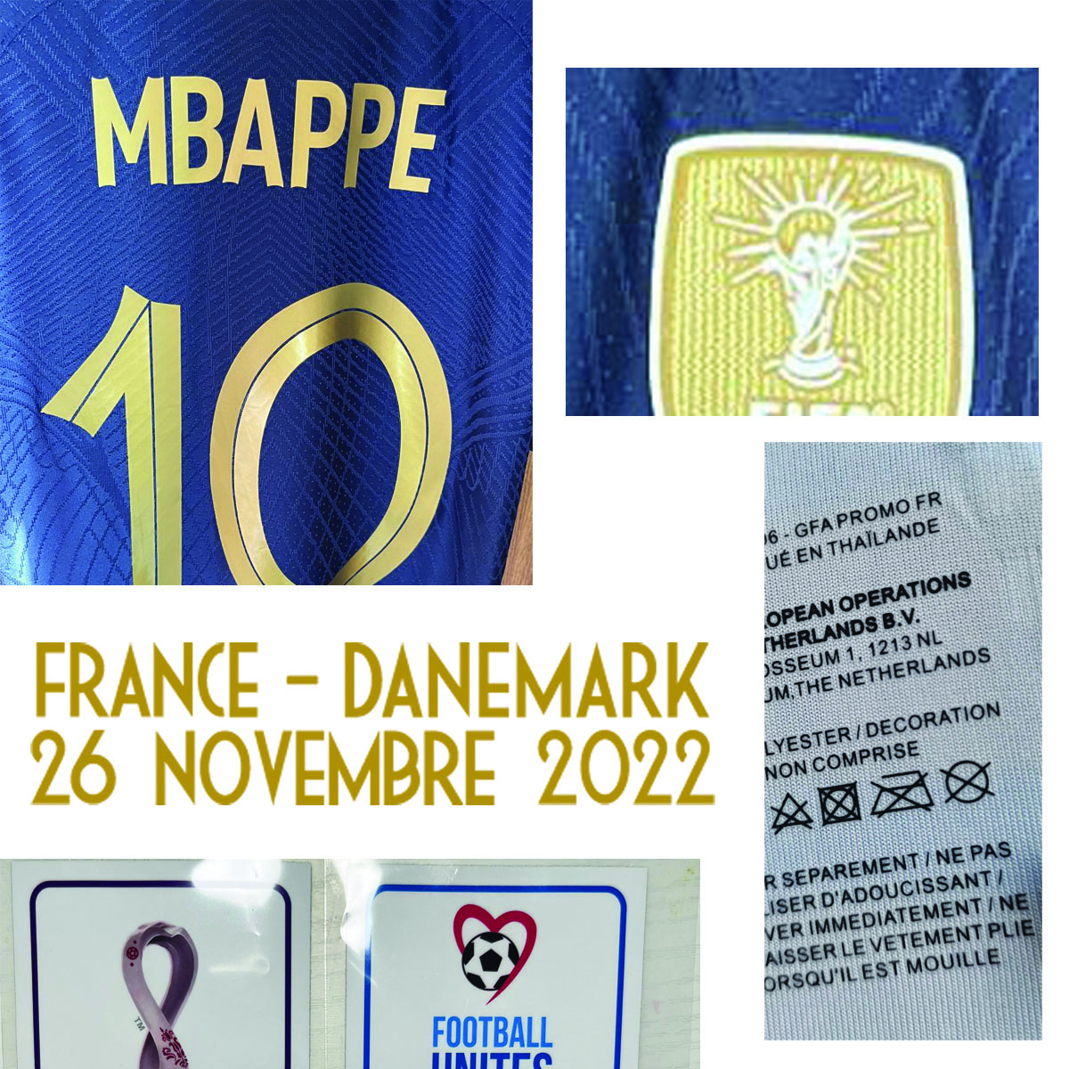 American College Football Wear 2022 Match Worn Player Issue Dembele Rabiot GIREZMANN Maillot GIROUD Custom Name Number Sports Jersey, Player version with match details
American College Football Wear 2022 Match Worn Player Issue Dembele Rabiot GIREZMANN Maillot GIROUD Custom Name Number Sports Jersey, Player version with match details