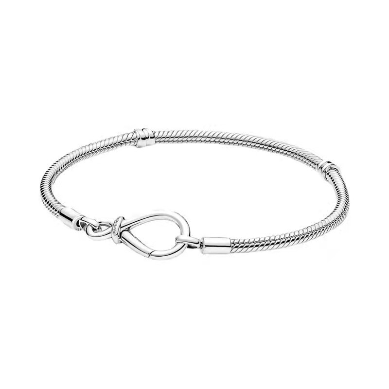 Moments Bracelets Snake Chain Women fits pandora With Original BOX Authentic 925 Sterling Silver Charms Bracelet Birthday Christmas Gifts Jewelry BR035
