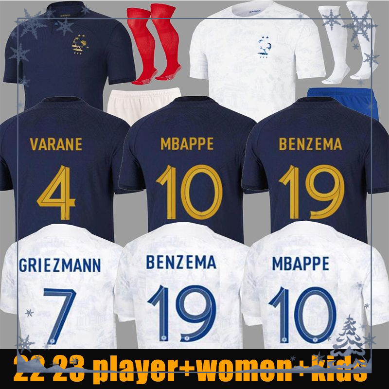 2022 FRENCH BENZEMA Soccer Jerseys Maillots de MBAPPE GRIEZMANN POGBA Football shirts kante maillot foot kit top shirt hommes enfants MEN kids set, 12 player
2022 FRENCH BENZEMA Soccer Jerseys Maillots de MBAPPE GRIEZMANN POGBA Football shirts kante maillot foot kit top shirt hommes enfants MEN kids set, 12 player