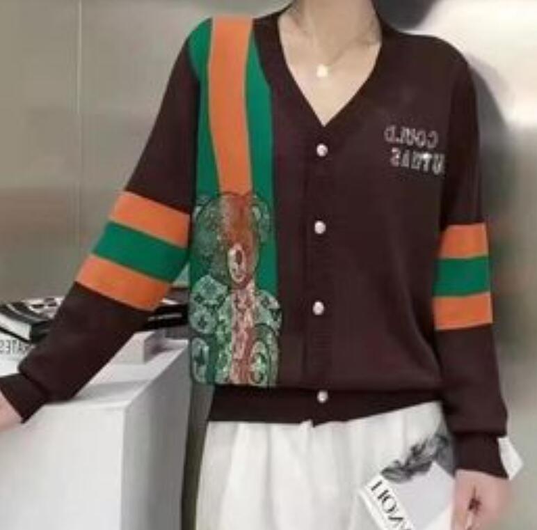 Women's Sweaters V-neck Striped Luxury For Knitted Cardigans Button Casual Pockets long sleeve top, 04 
Women's Sweaters V-neck Striped Luxury For Knitted Cardigans Button Casual Pockets long sleeve top, 04